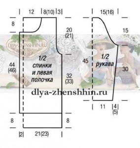 Белый вязаный жакет спицами Белый вязаный жакет спицами