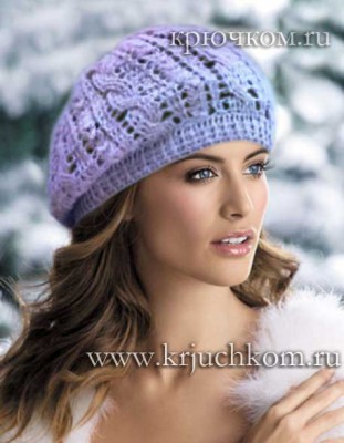 Модные модели вязаных шапок для женщин