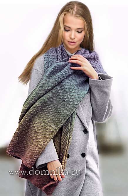 Схемы вязания шарфа крючком для женщин и спицами с фото и подробным описанием.