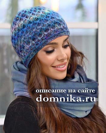 Вязаные женские шапки зима и осень со схемами вязания